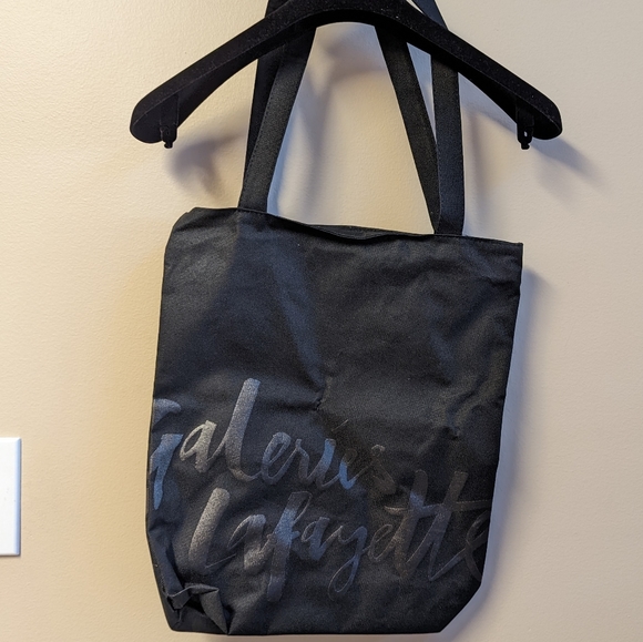4 /$25 Galeries Lafayette Paris Department Store Black Reusable Tote - Picture 3 of 3
